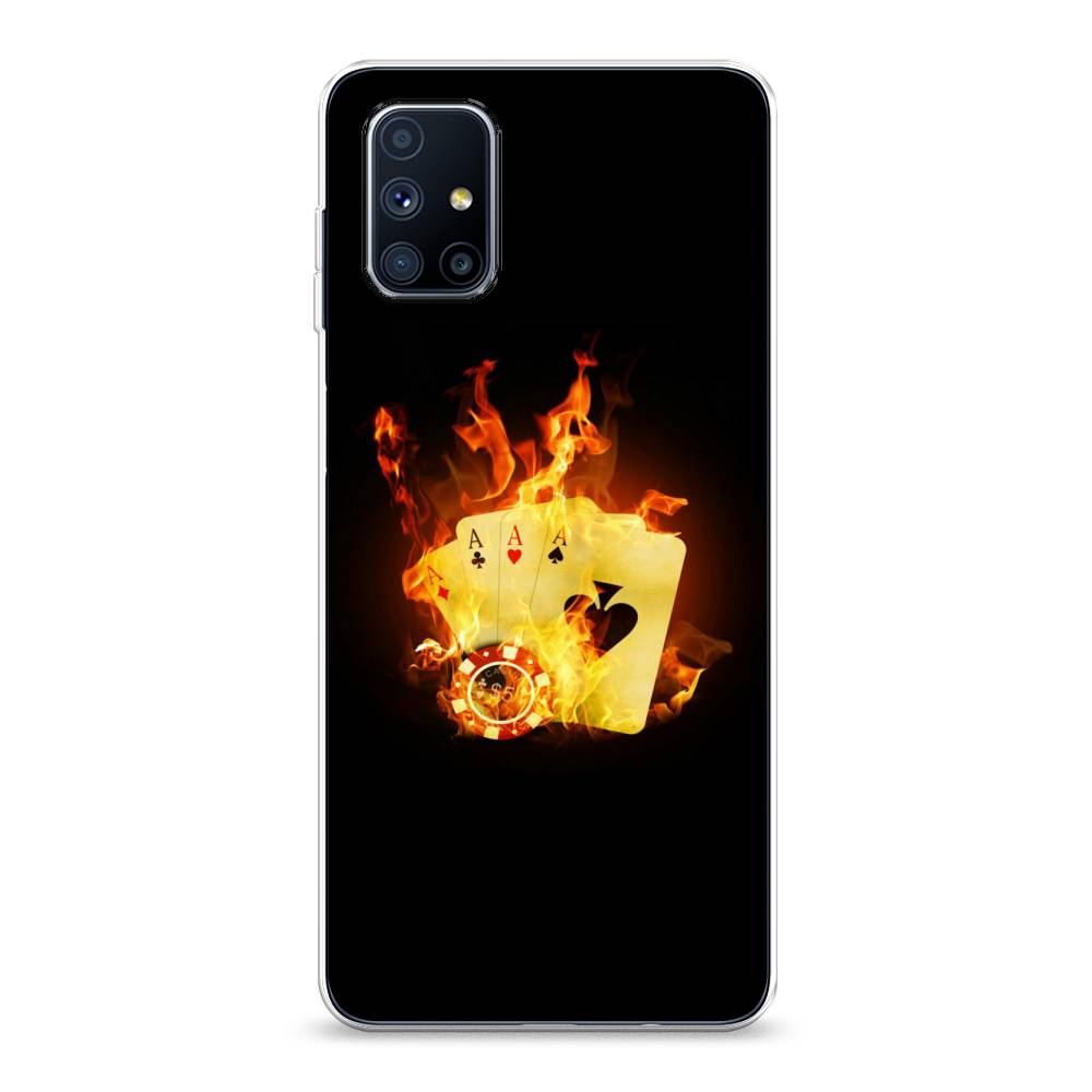 

Чехол Awog на Samsung Galaxy M51 / Самсунг M51 "Горящие карты", Разноцветный, 2101550-9