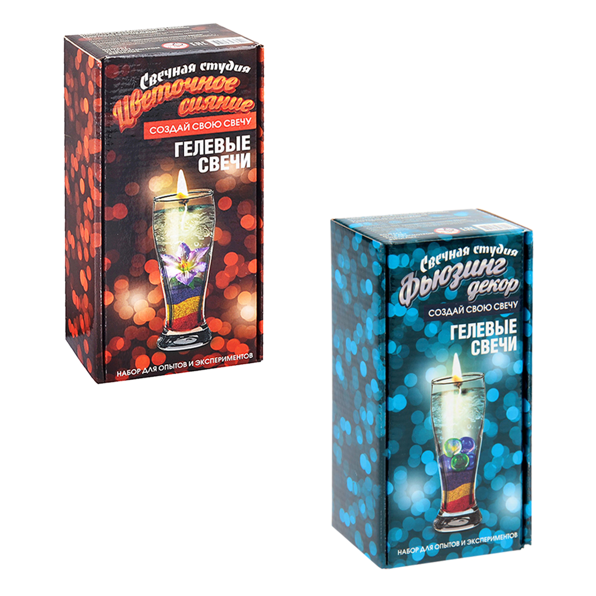 Набор Висма Свечная студия для создания свечей Цветочное сияние Фьюзинг декор кассета свечей парафиновых для могильных подсвечников упаковка 12 штук