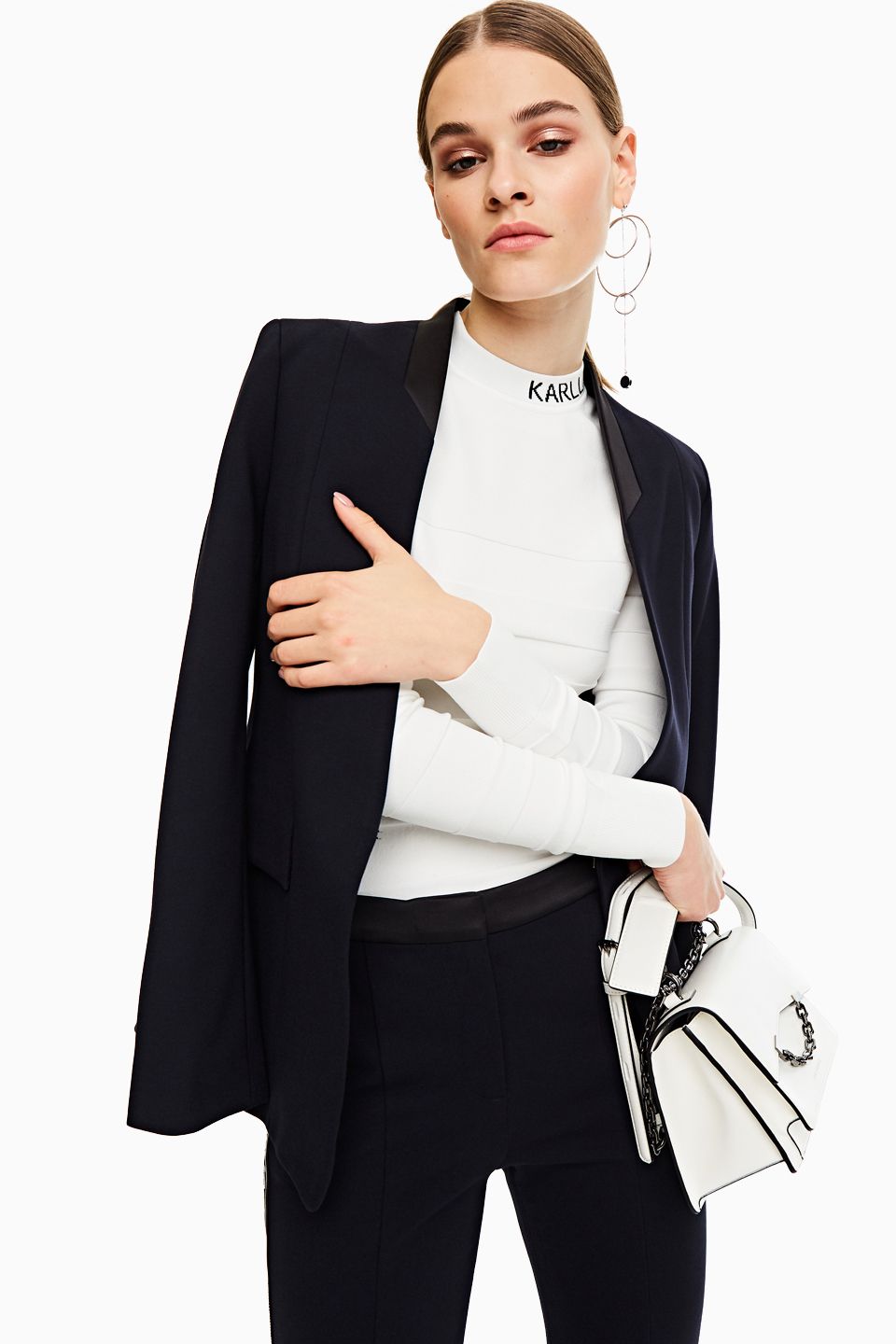 

Жакет женский Karl Lagerfeld 205W1404_300 синий 40 FR, 205W1404_300