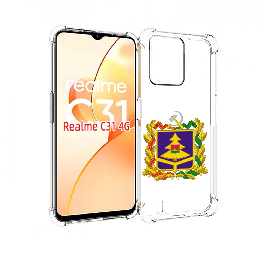 

Чехол MyPads герб-брянскои-области для OPPO Realme C31, Прозрачный, Tocco