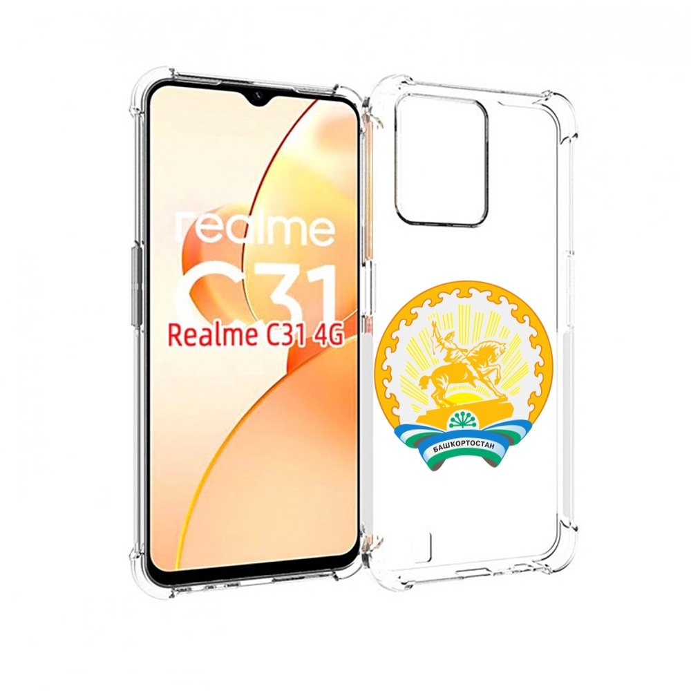 

Чехол MyPads герб-башкортостан-уфа для OPPO Realme C31, Прозрачный, Tocco