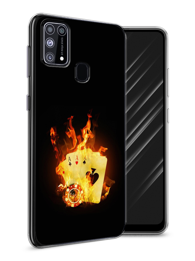 

Чехол Awog на Samsung Galaxy M31 / Самсунг M31 "Горящие карты", Разноцветный, 2100750-9