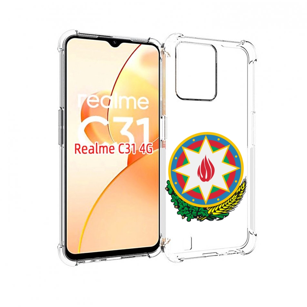 

Чехол MyPads герб-азербаиджан-2 для OPPO Realme C31, Прозрачный, Tocco