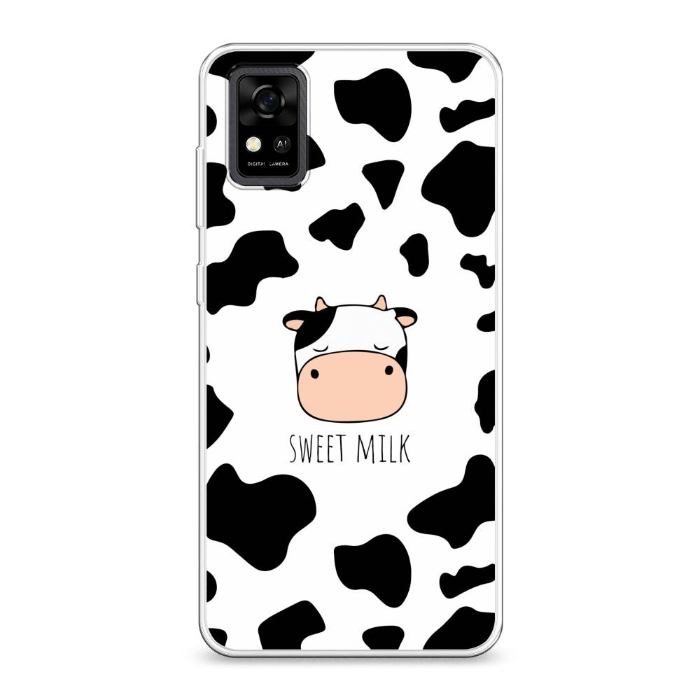 

Чехол на ZTE Blade A31 "Sweet milk", Розовый;белый;черный, 134650-1