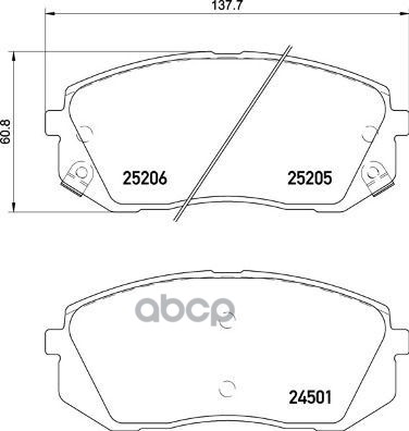 

Комплект тормозных колодок brembo P30093