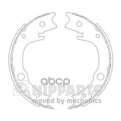 

Комплект тормозных колодок NIPPARTS N3502086