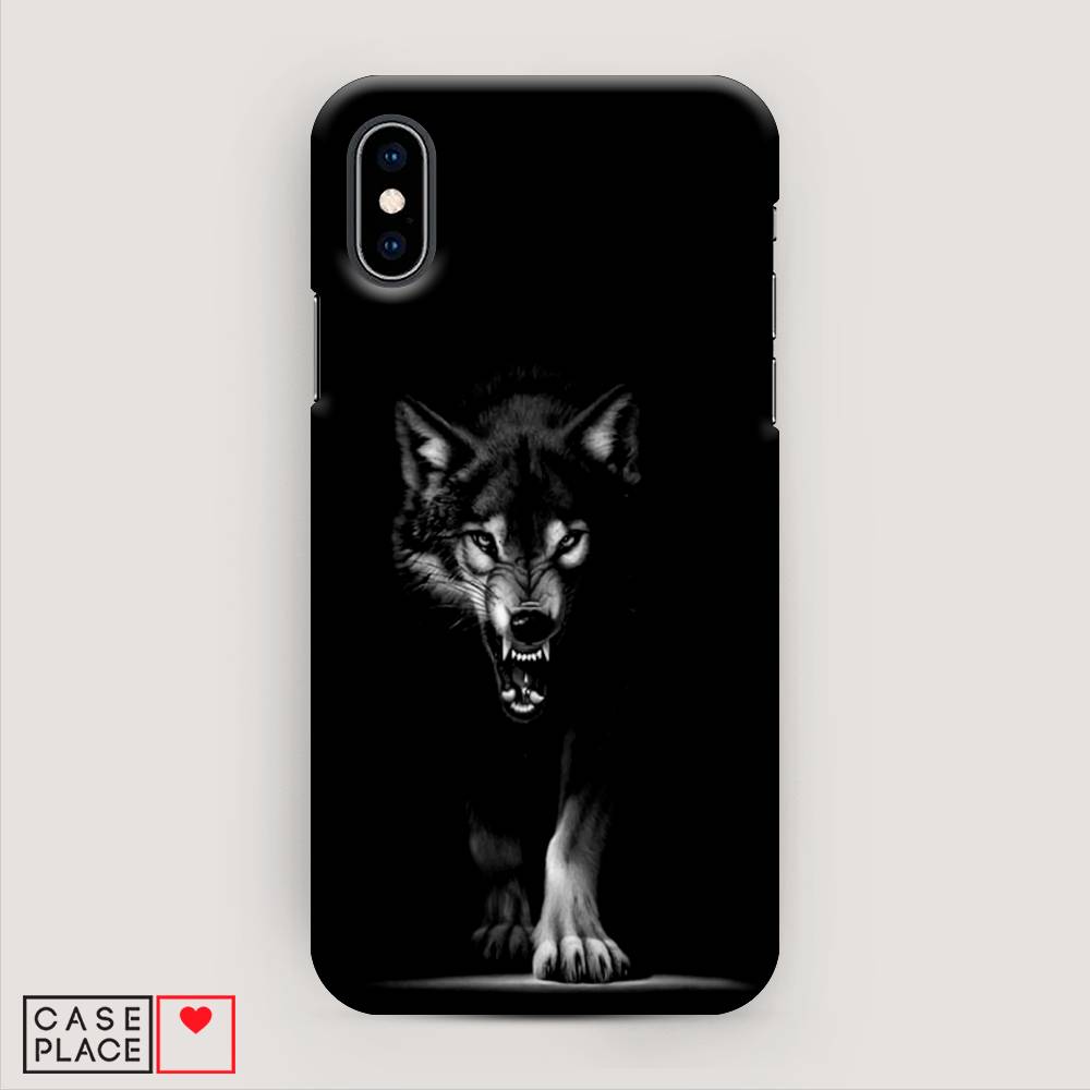 

Пластиковый чехол "Волк выходит из ночи" на Apple iPhone X (10), 11020-1