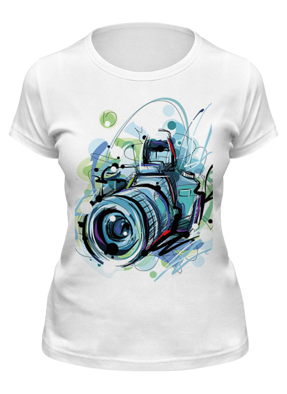 

Футболка женская Printio Фотик белая XL, Белый, Фотик