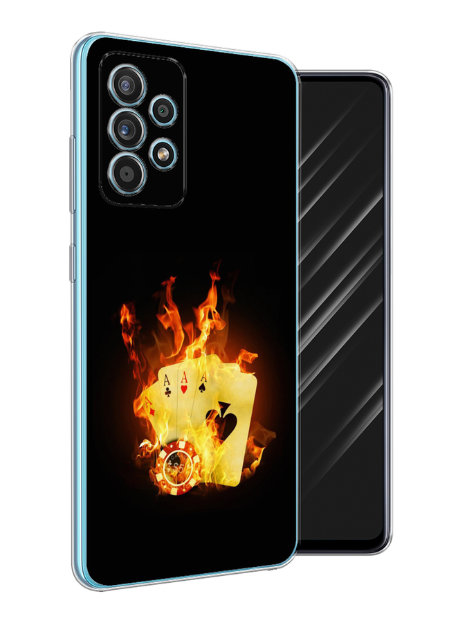 

Чехол Awog на Samsung Galaxy A52s / Самсунг A52s "Горящие карты", Разноцветный, 2106550-9