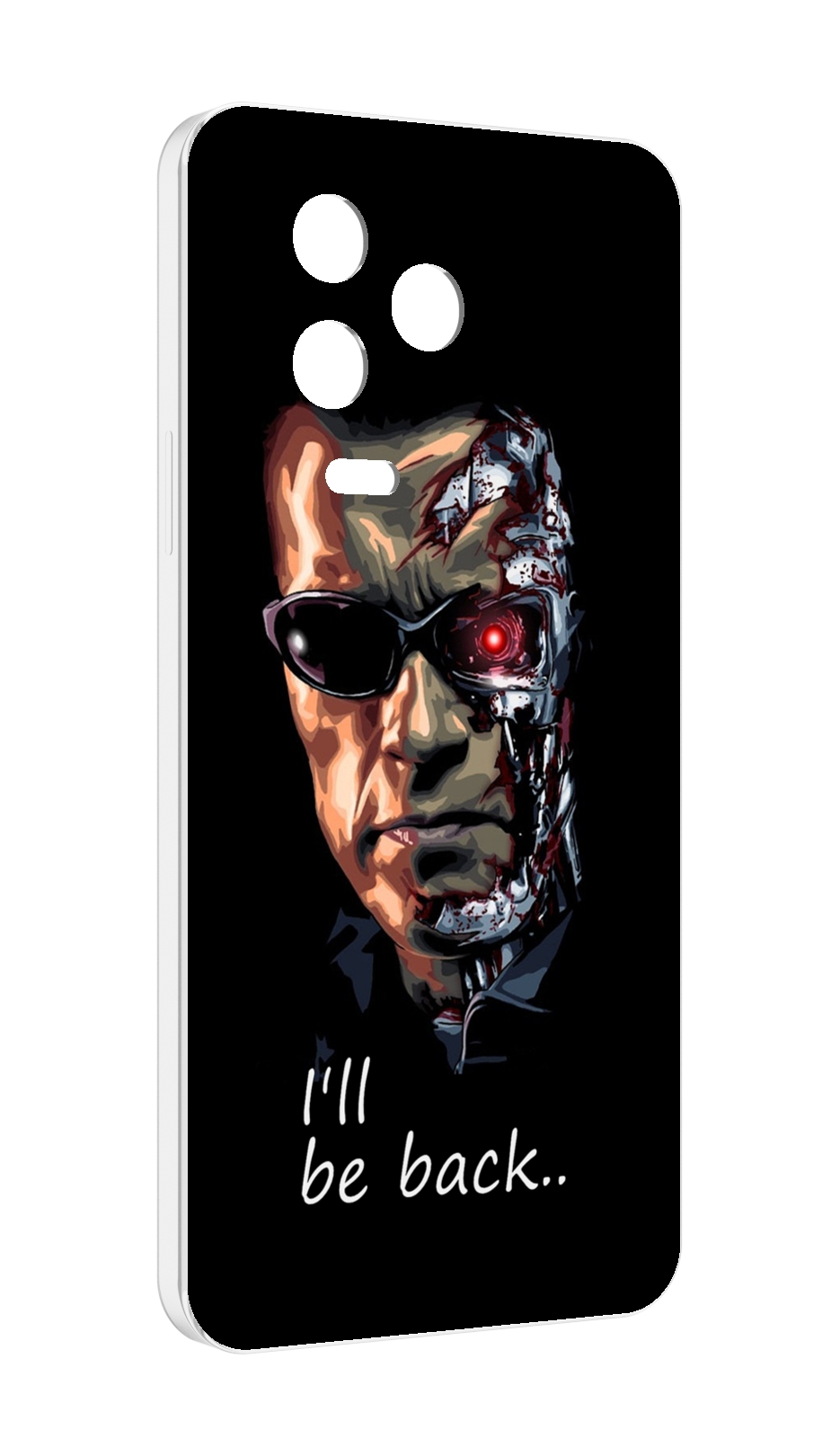 Чехол MyPads Терминатор для Infinix Note 12 2023 (X676C) противоударный