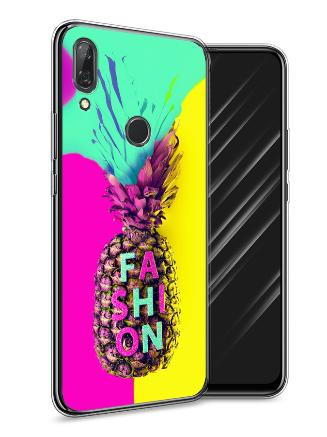 

Чехол Awog на Huawei P Smart Z "Кислотный ананас", Желтый;розовый;голубой, 69450-10