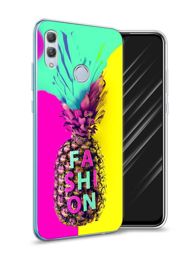 

Чехол Awog на Huawei P Smart 2019 "Кислотный ананас", Желтый;розовый;голубой, 67250-10
