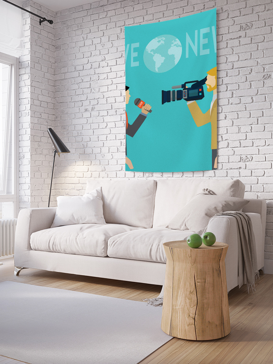 

Вертикальное фотопанно на стену JoyArty Свежие новости 100x150 см, Свежие новости