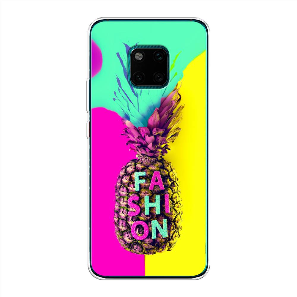 

Чехол Awog на Huawei Mate 20 Pro "Кислотный ананас", Желтый;розовый;голубой, 67050-10