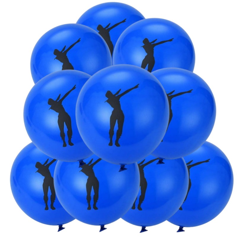 Набор воздушных шаров Fortnite Дэб синий, 10 шт, 32 см набор воздушных шаров fortnite фортнайт граната зеленый 10 шт 32 см 106589smm