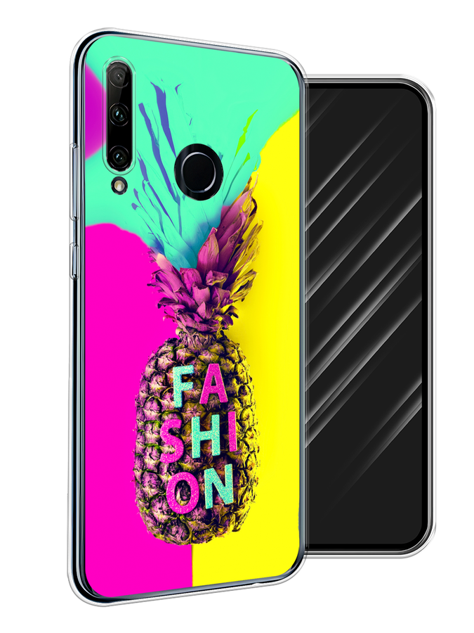 

Чехол Awog на Honor 20 Lite 2019 "Кислотный ананас", Желтый;розовый;голубой, 68950-10