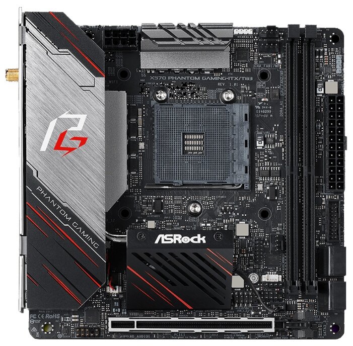

Материнская плата ASRock X570 (X570 PHANTOM GAMING-ITX/TB3(0)), X570