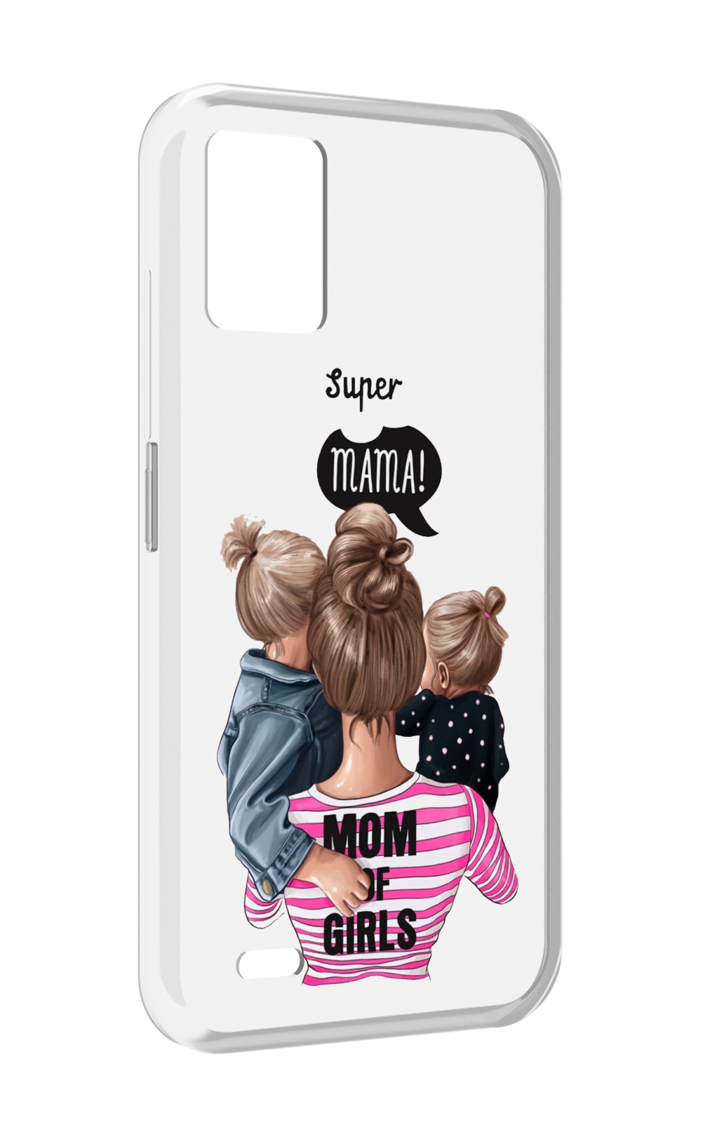 

Чехол MyPads Супер-мама-2 женский для UMIDIGI Bison 1, Прозрачный, Tocco