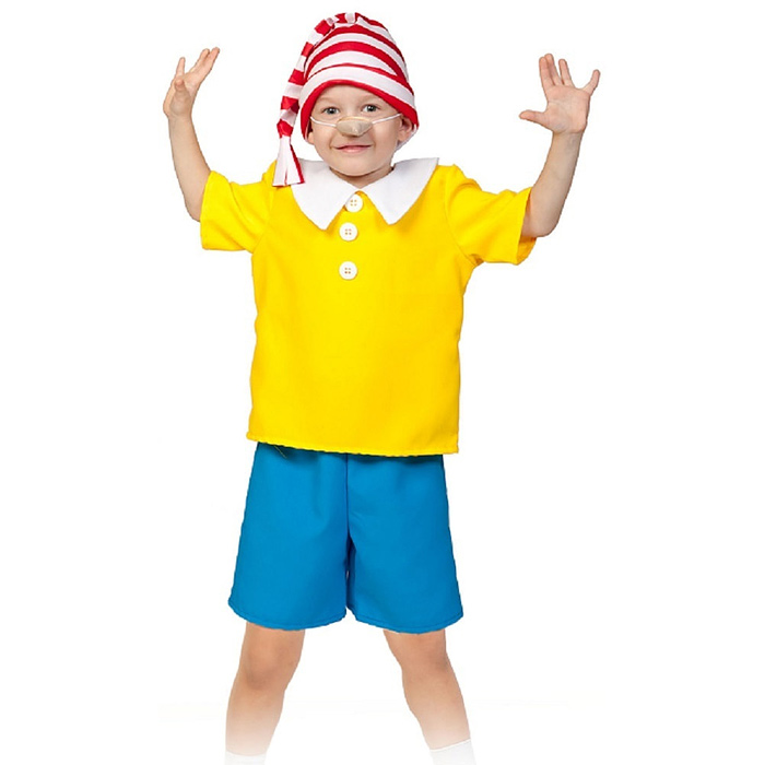 

Изделие швейное "Набор карнавальный "Буратино" дет. р-р S(116) (рост 110-116), Разноцветный, 5059