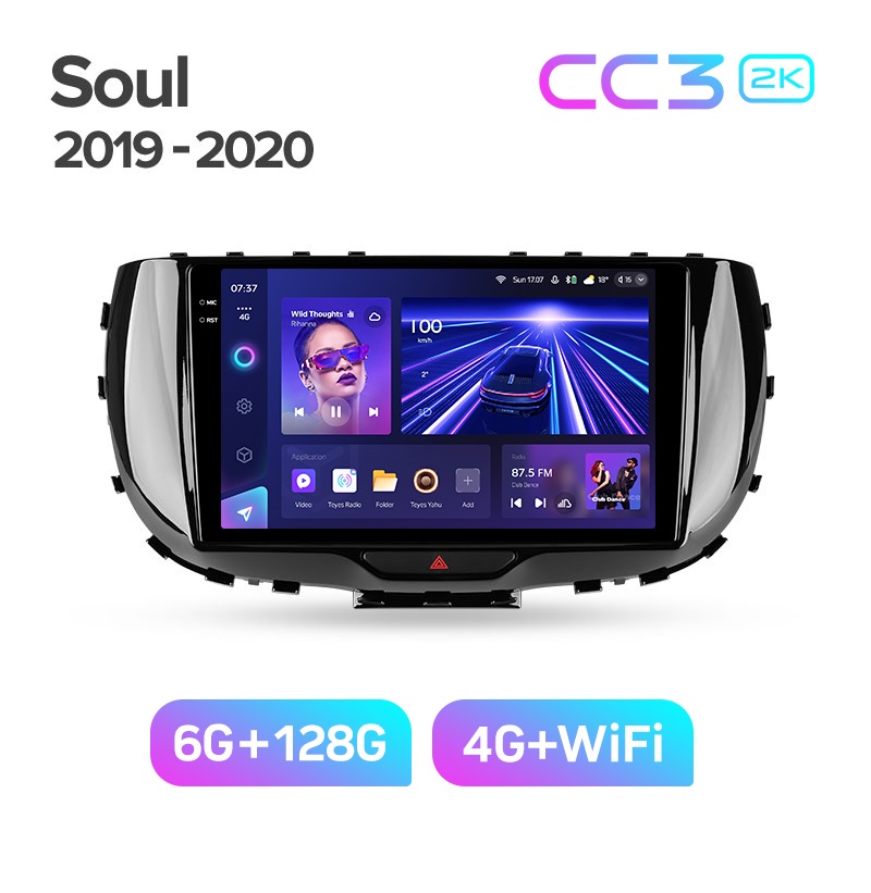 Магнитола TEYES KIA SOUL 3 2019 г CC3 2K 6128ГБ 4289000₽