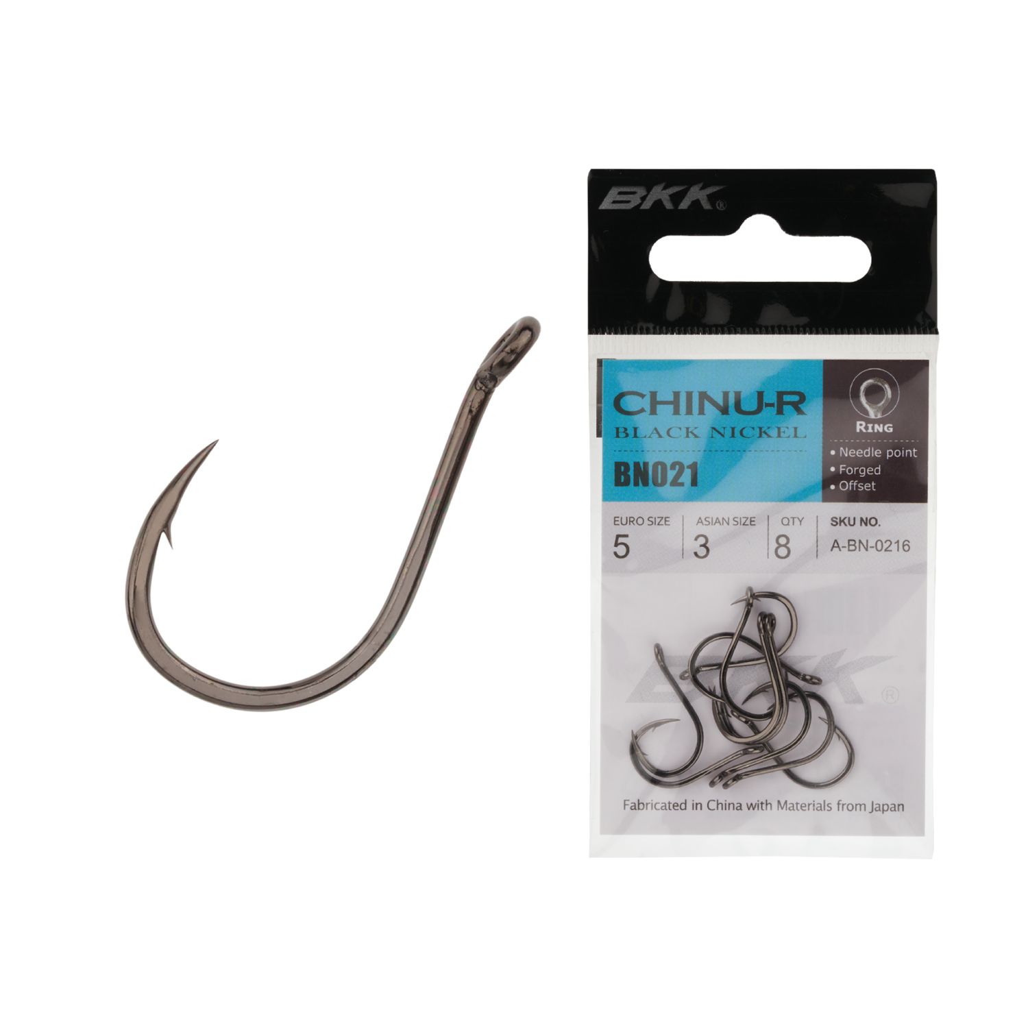 

Крючок BKK Chinu-R Diamond #A 3 (E 5) (10шт), A-BN-0216