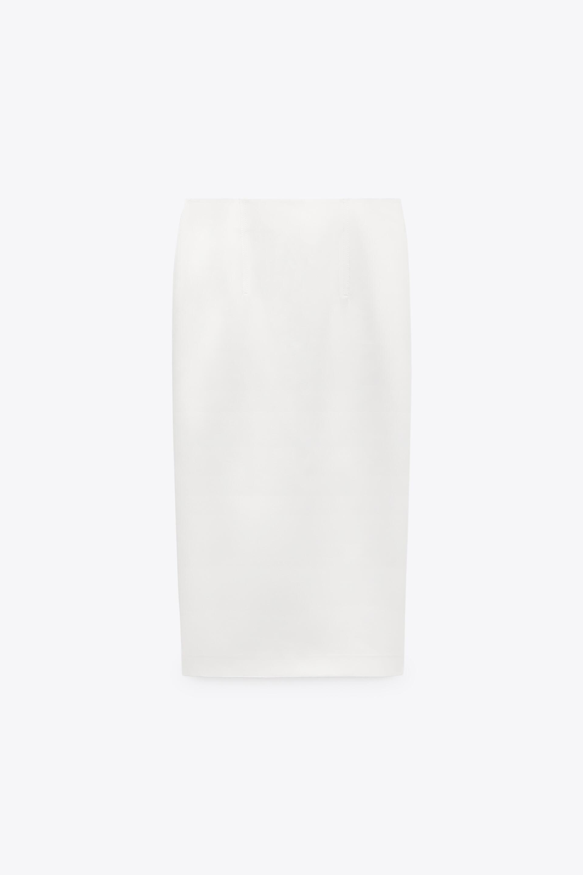 

Юбка женская ZARA 08166428 белая XL, 08166428