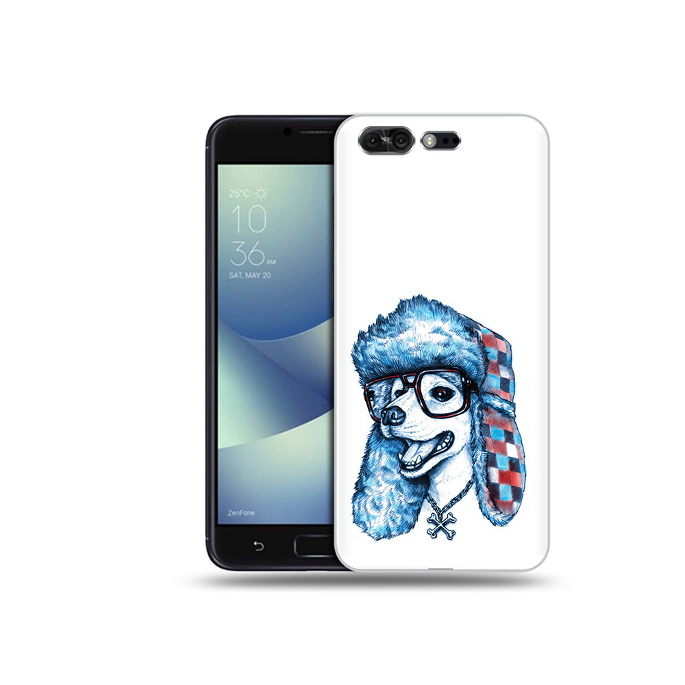 Чехол MyPads Tocco для Asus ZenFone 4 Pro (ZS551KL) зимний пес