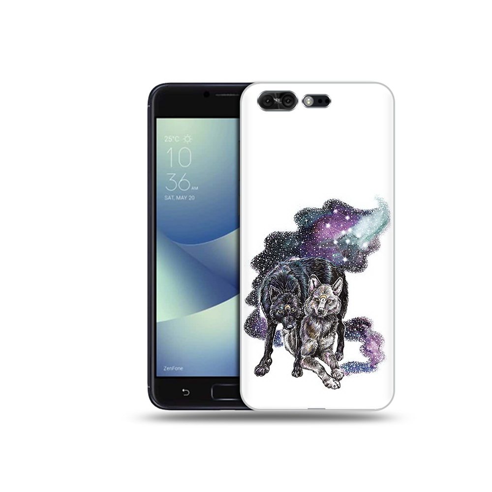 Чехол MyPads Tocco для Asus ZenFone 4 Pro (ZS551KL) звездные волки