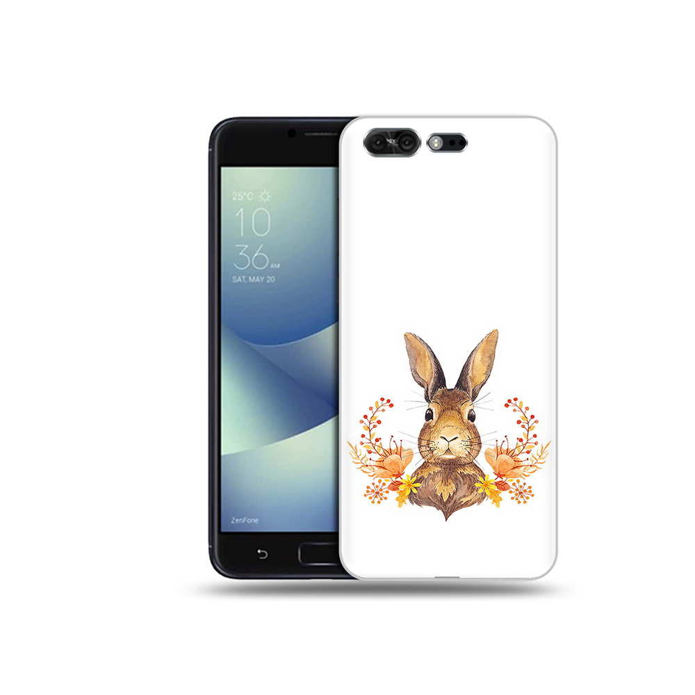 

Чехол MyPads Tocco для Asus ZenFone 4 Pro (ZS551KL) зайка в цветах, Прозрачный, Tocco