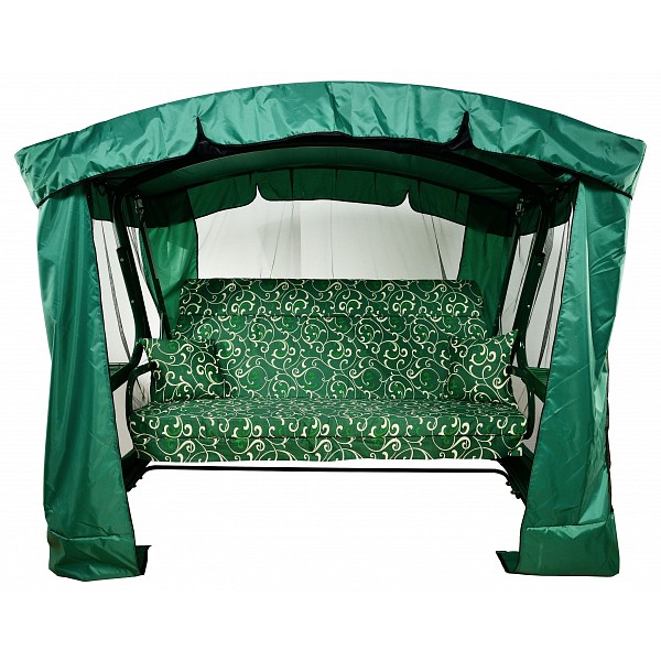 Качели с тентом трехместные Ранго зеленый GST_3763-GS004