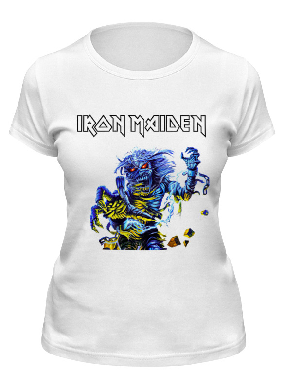 

Футболка женская Printio Iron maiden band белая 2XL, Белый, Iron maiden band