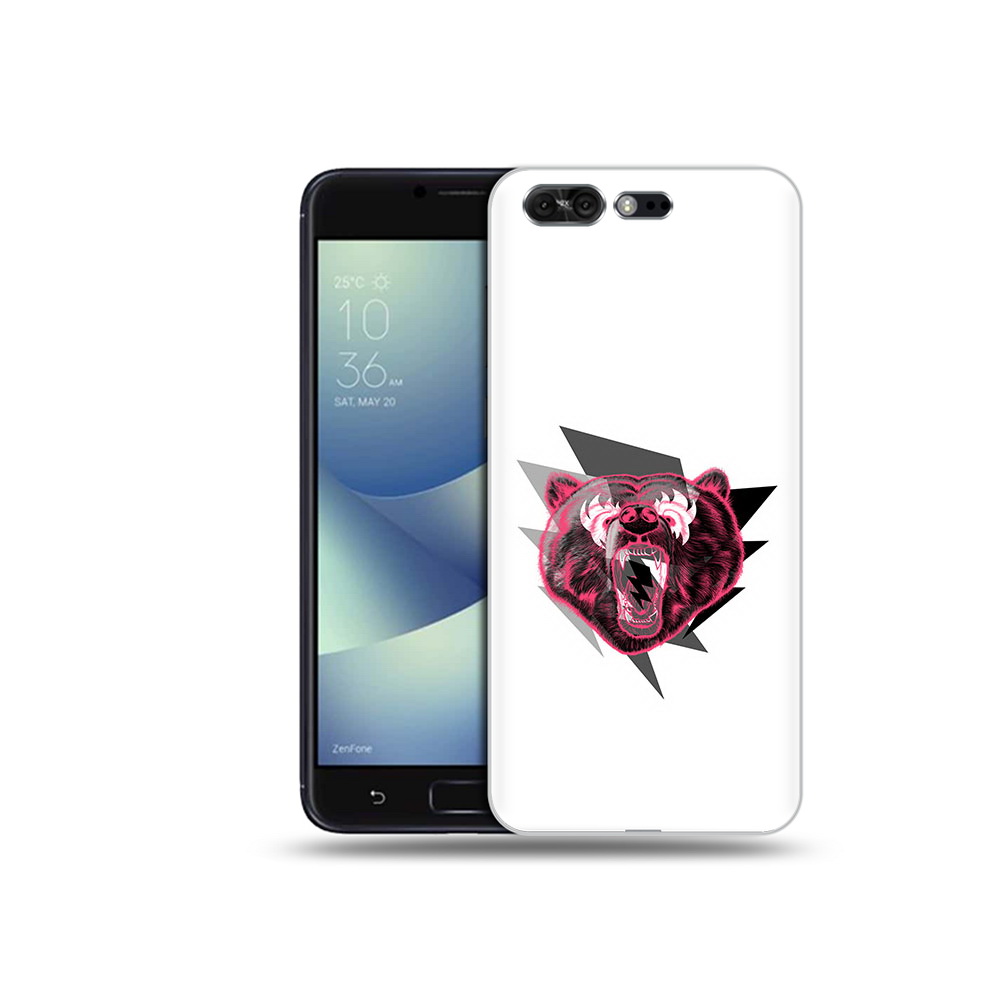 Чехол MyPads Tocco для Asus ZenFone 4 Pro (ZS551KL) грозовой медведь