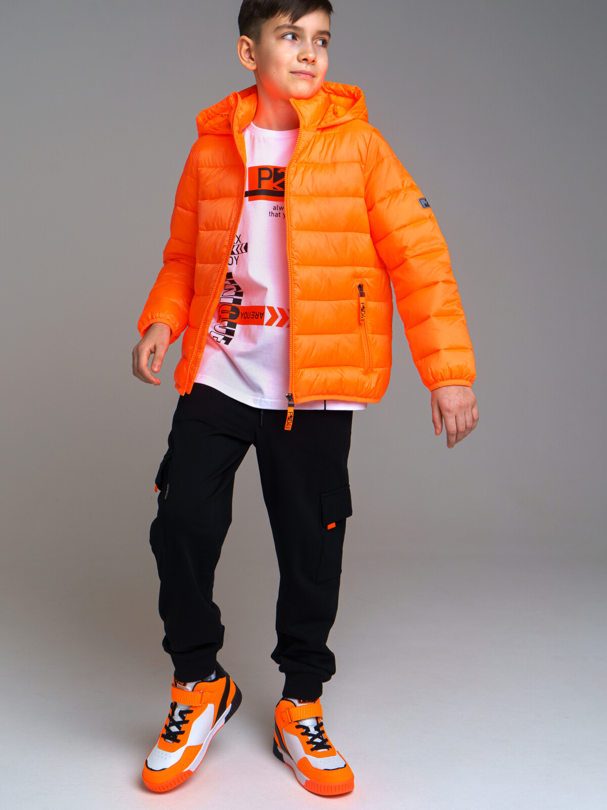 Куртка текстильная с полиуретановым покрытием для мальчиков PlayToday, красный, 134