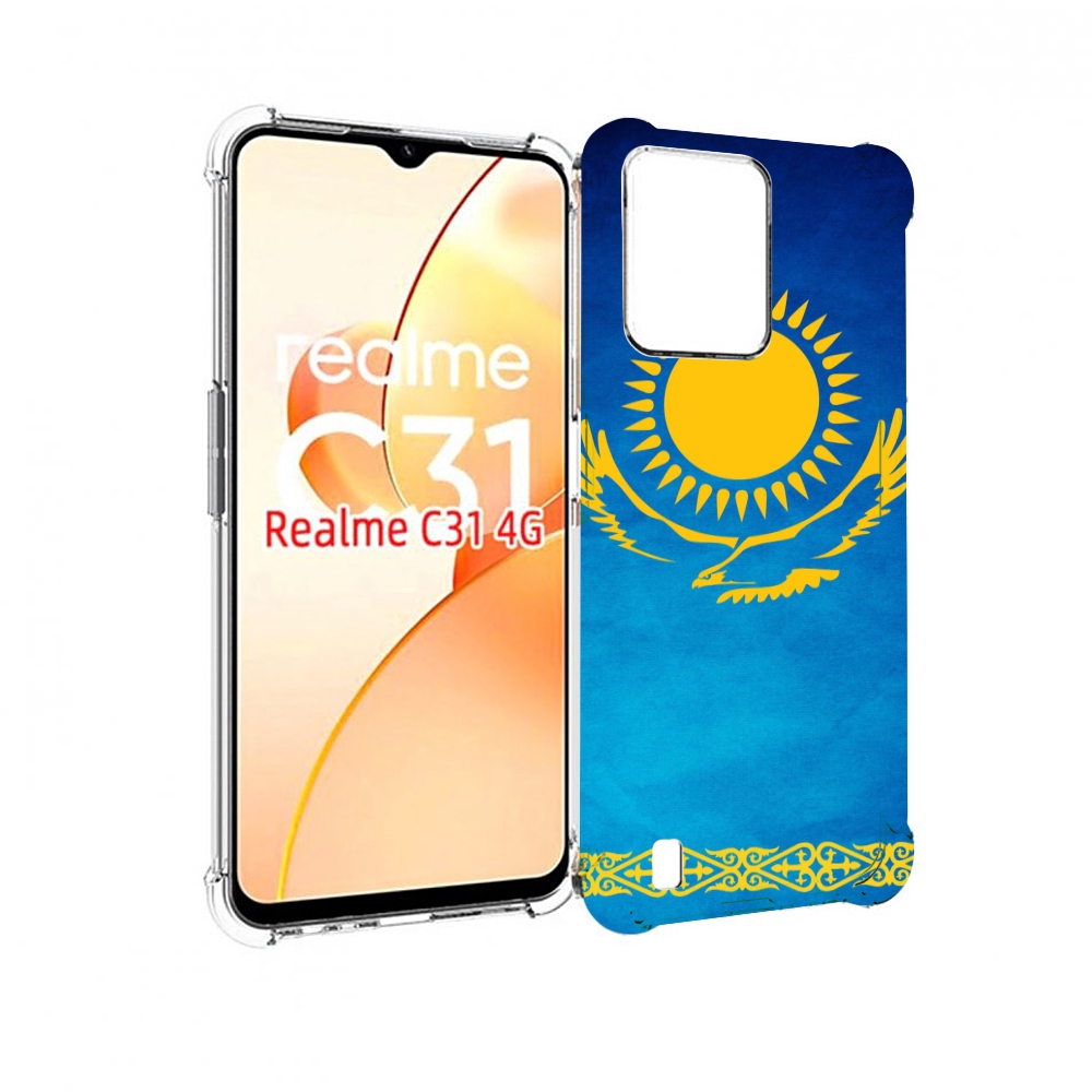 

Чехол MyPads герб и флаг казахстана для OPPO Realme C31, Прозрачный, Tocco