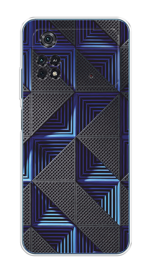 

Чехол на Poco M4 Pro 4G "IBM", Серый;синий, 313050-3