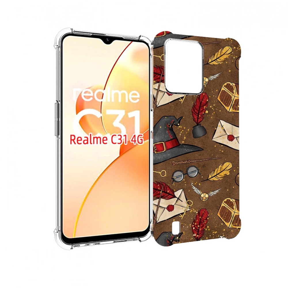 

Чехол MyPads гарри-поттер-вайб для OPPO Realme C31, Прозрачный, Tocco
