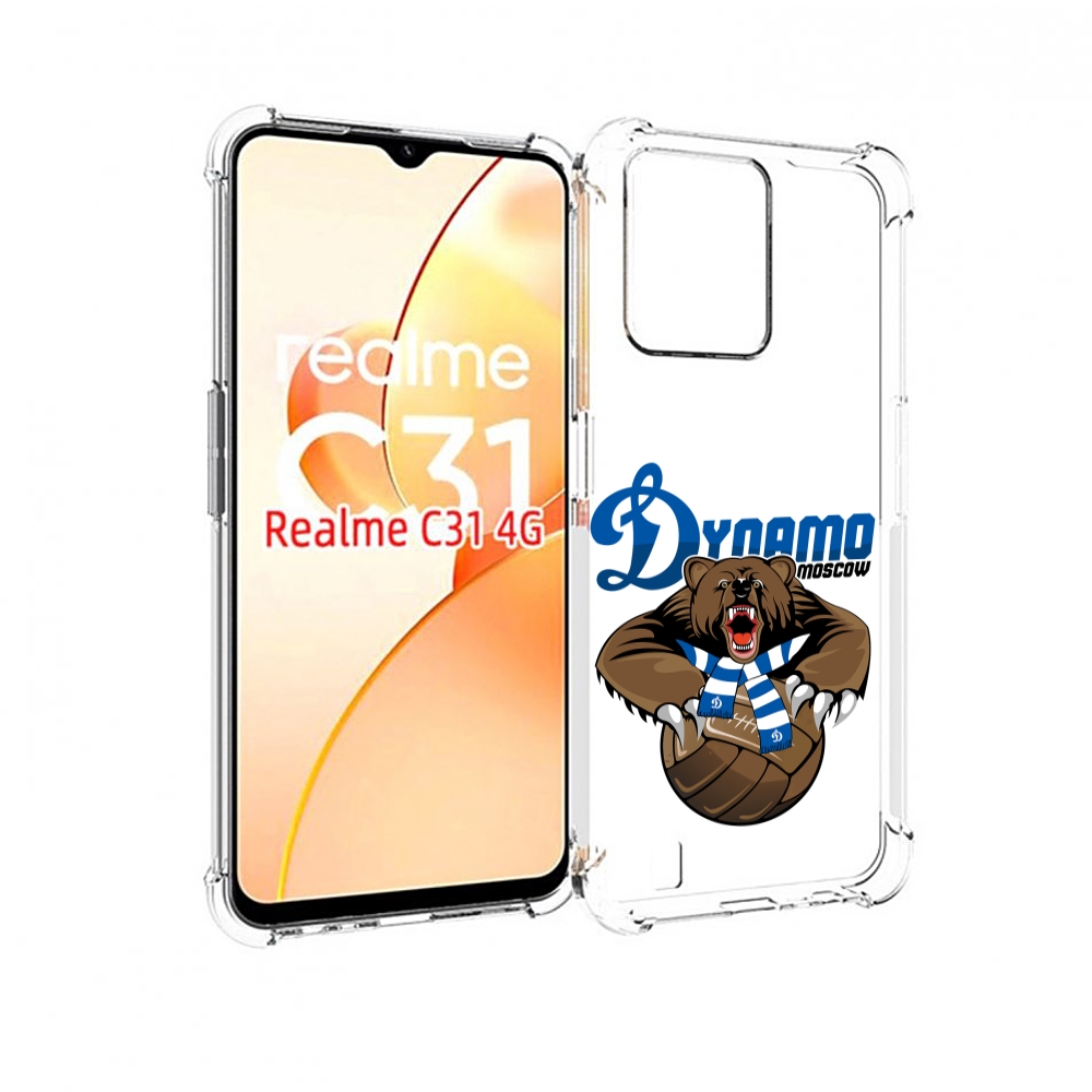 

Чехол MyPads ФК Динамо медведь для OPPO Realme C31, Прозрачный, Tocco