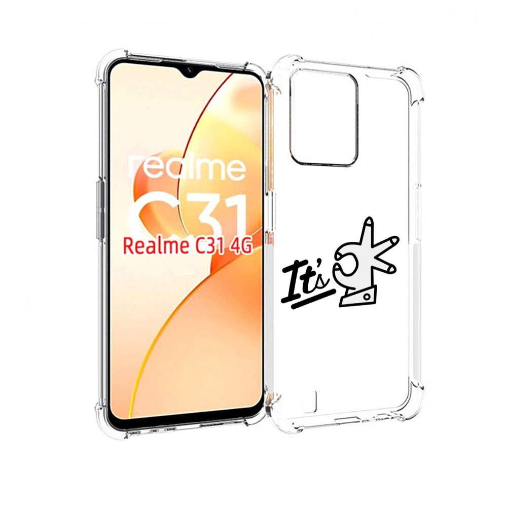 

Чехол MyPads все-ок для OPPO Realme C31, Прозрачный, Tocco