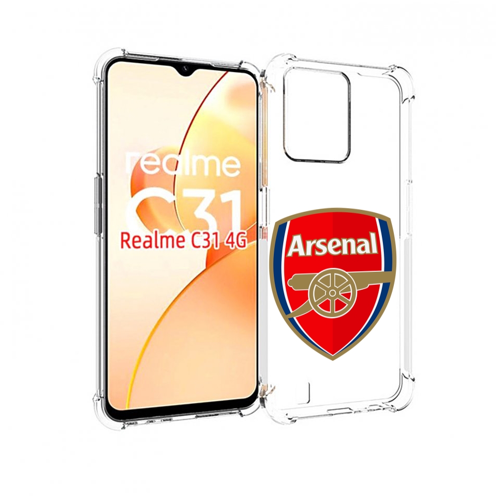 

Чехол MyPads ФК Арсенал логотип для OPPO Realme C31, Прозрачный, Tocco
