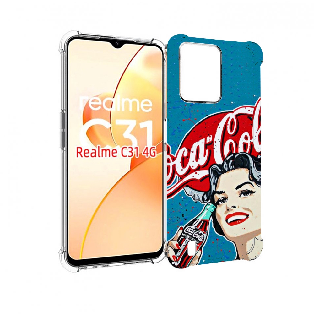 

Чехол MyPads вкусная кола картинка для OPPO Realme C31, Прозрачный, Tocco