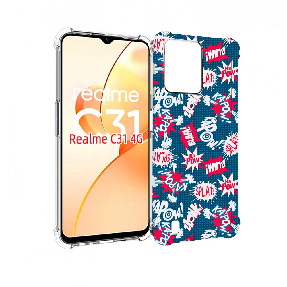 

Чехол MyPads взрывной-принт для OPPO Realme C31, Прозрачный, Tocco