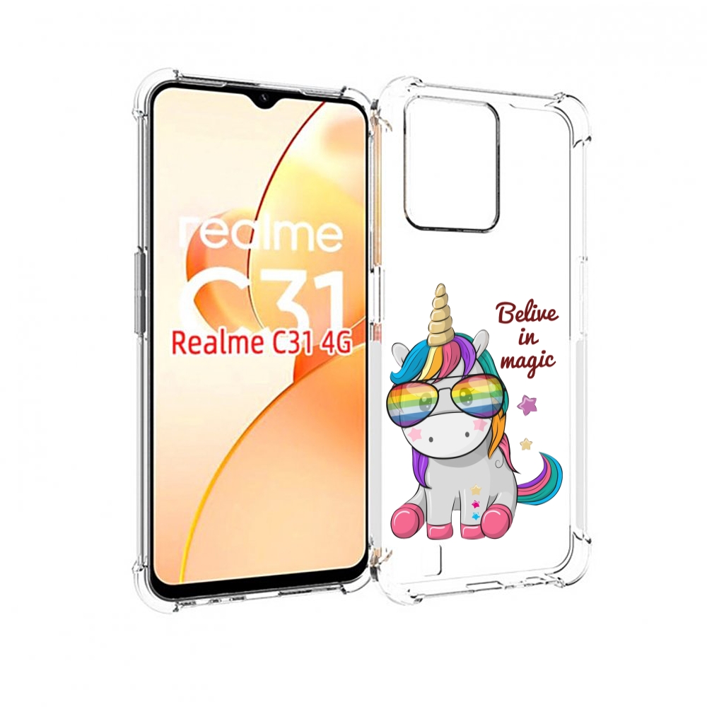 

Чехол MyPads верю-в-магию детский для OPPO Realme C31, Прозрачный, Tocco