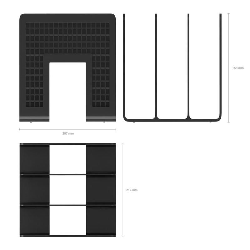 Лоток для бумаг вертикальный/горизонтальный Erich Krause Classic, 3 отделения, черный, 2шт 100058743681