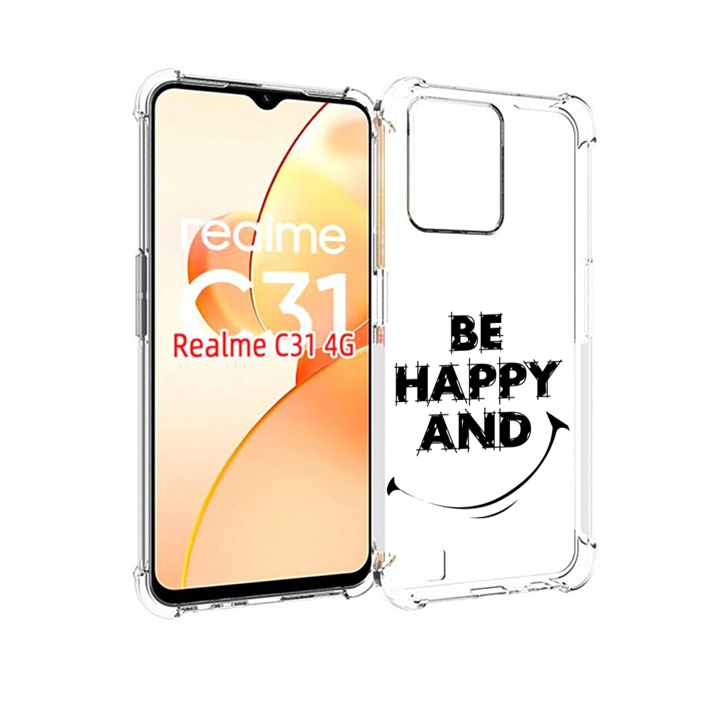 

Чехол MyPads будь-счастливым для OPPO Realme C31, Прозрачный, Tocco