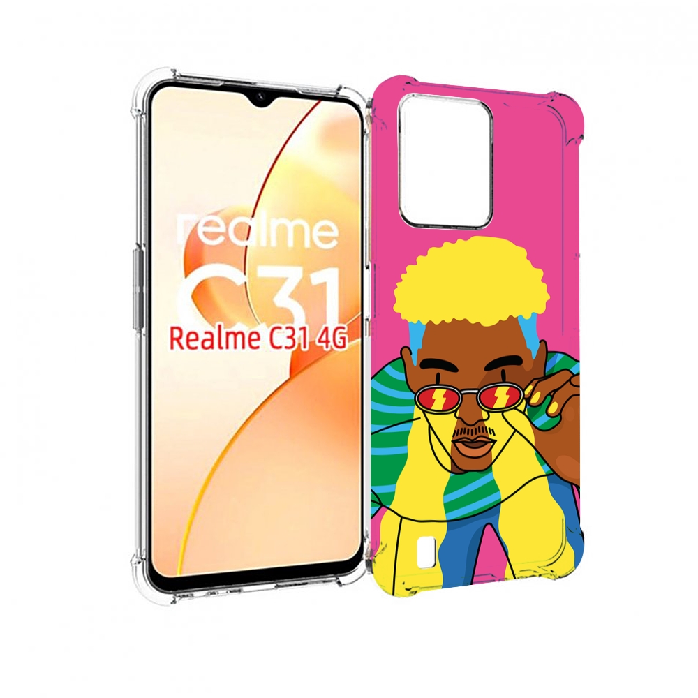 

Чехол MyPads бразилец для OPPO Realme C31, Прозрачный, Tocco
