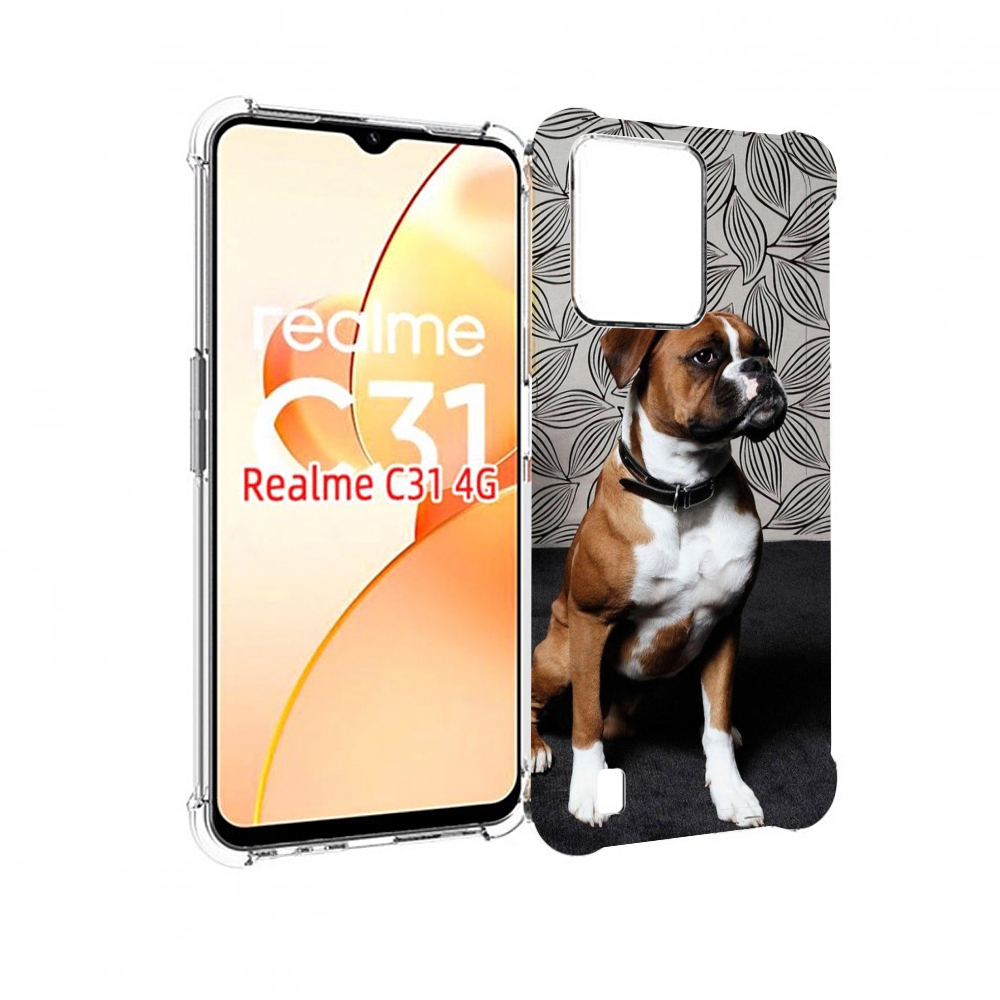 

Чехол MyPads боксер собака для OPPO Realme C31, Прозрачный, Tocco