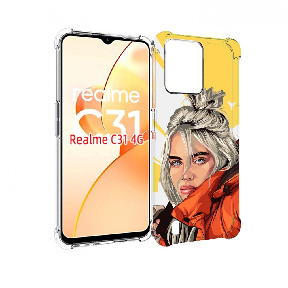 

Чехол MyPads билли-айлиш-в-куртке для OPPO Realme C31, Прозрачный, Tocco