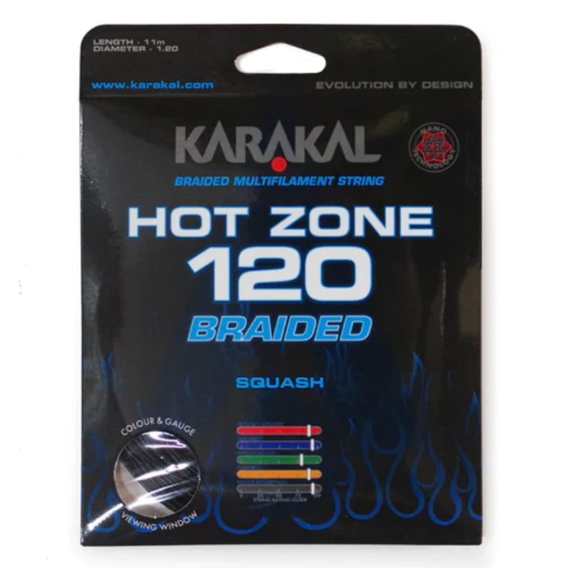 Струна для сквоша Karakal 11m Hot Zone, Black, 1.20