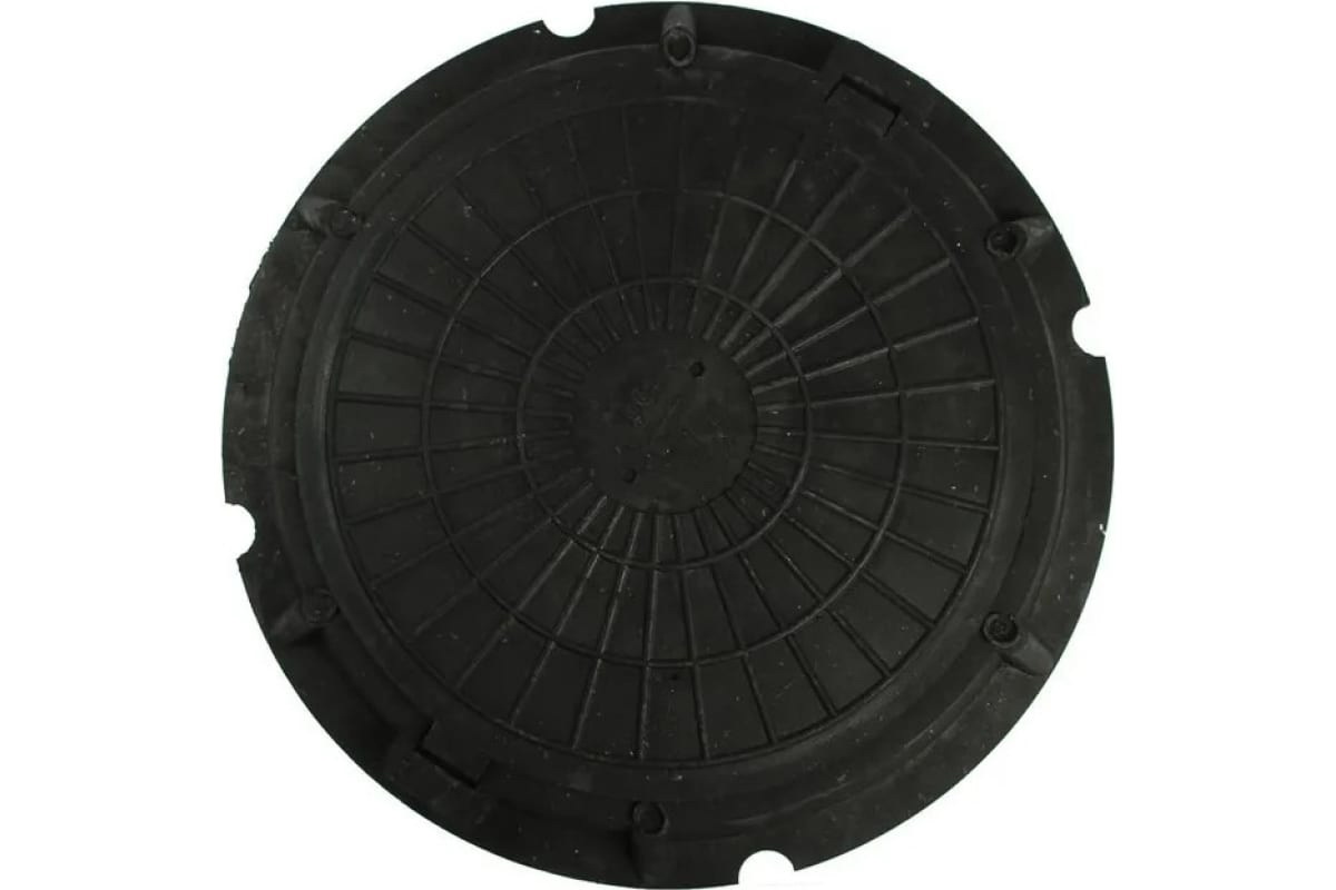 Полимерно-композитный люк Агросток легкий 730x50x25 мм 1,5 т черный 54195