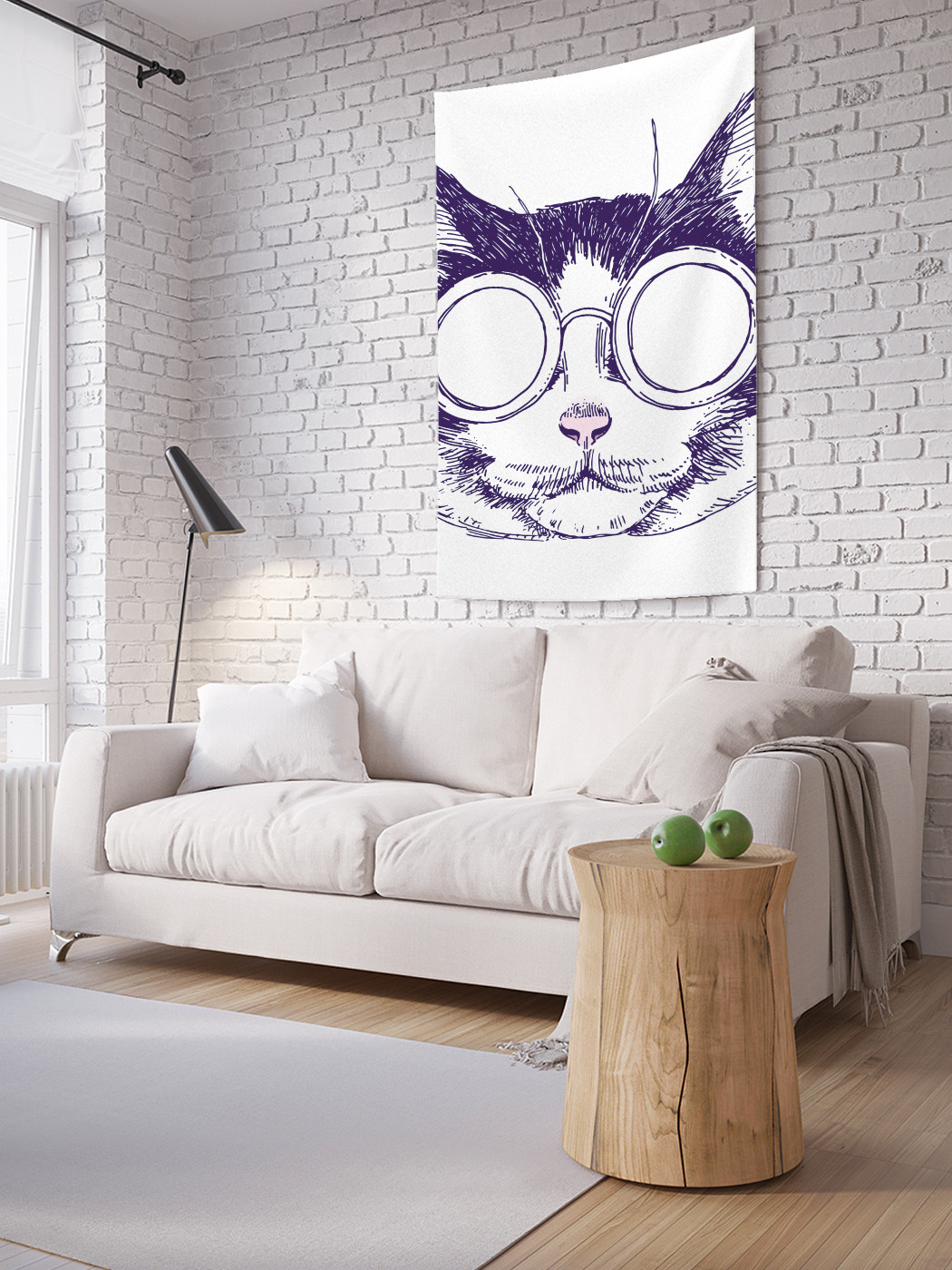 

Вертикальное фотопанно на стену JoyArty Кот в пенсне 100x150 см, Кот в пенсне
